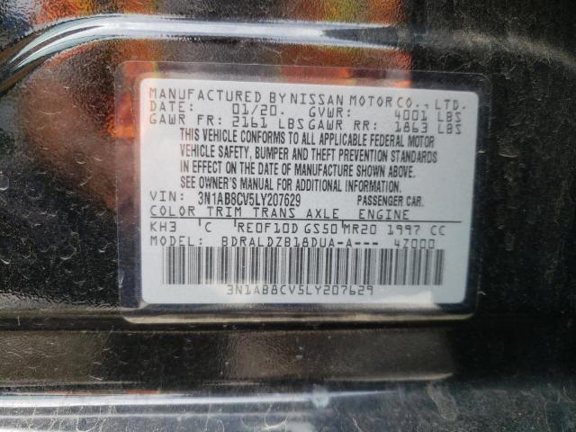 2020 Nissan Sentra Sv VIN: 3N1AB8CV5LY207629 Lot: 57030114