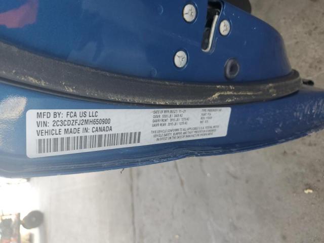 2021 Dodge Challenger R/T Scat Pack VIN: 2C3CDZFJ2MH650900 Lot: 59882454