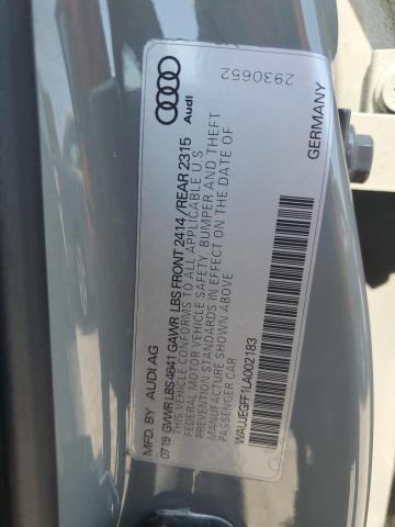 2020 AUDI A3 S-LINE - WAUJEGFF1LA002183