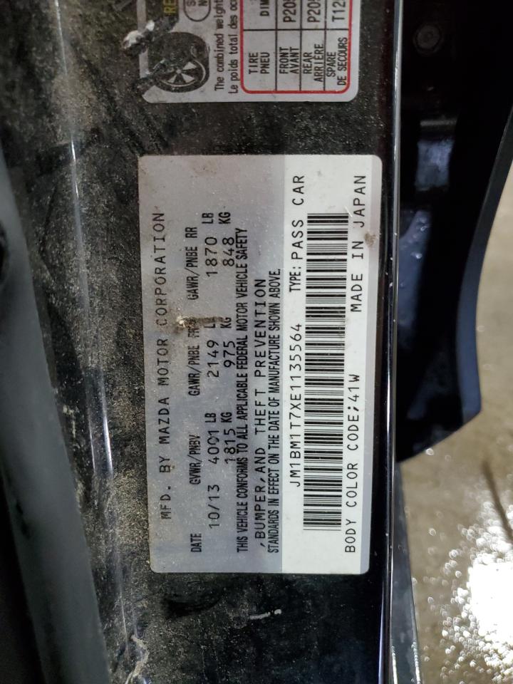 JM1BM1T7XE1135564 2014 Mazda 3 Sv