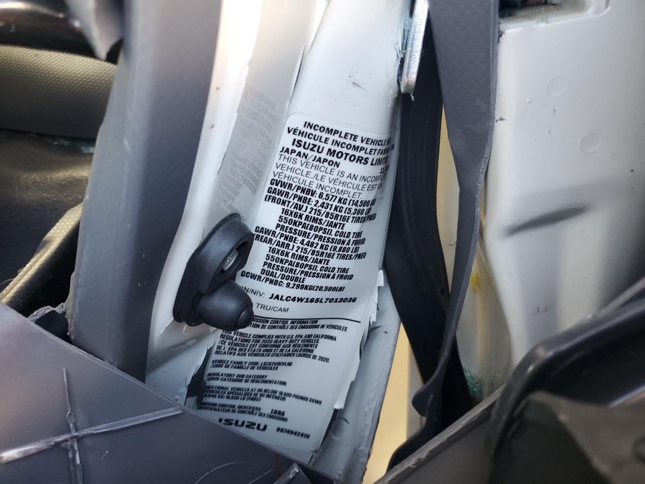 JALC4W165L7013036 2020 Isuzu Npr Hd
