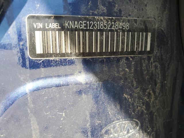 2008 Kia Optima Lx VIN: KNAGE123185228498 Lot: 57411474