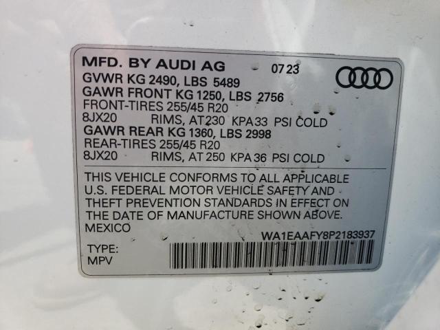 WA1EAAFY8P2183937 Audi Q5 PREMIUM 12