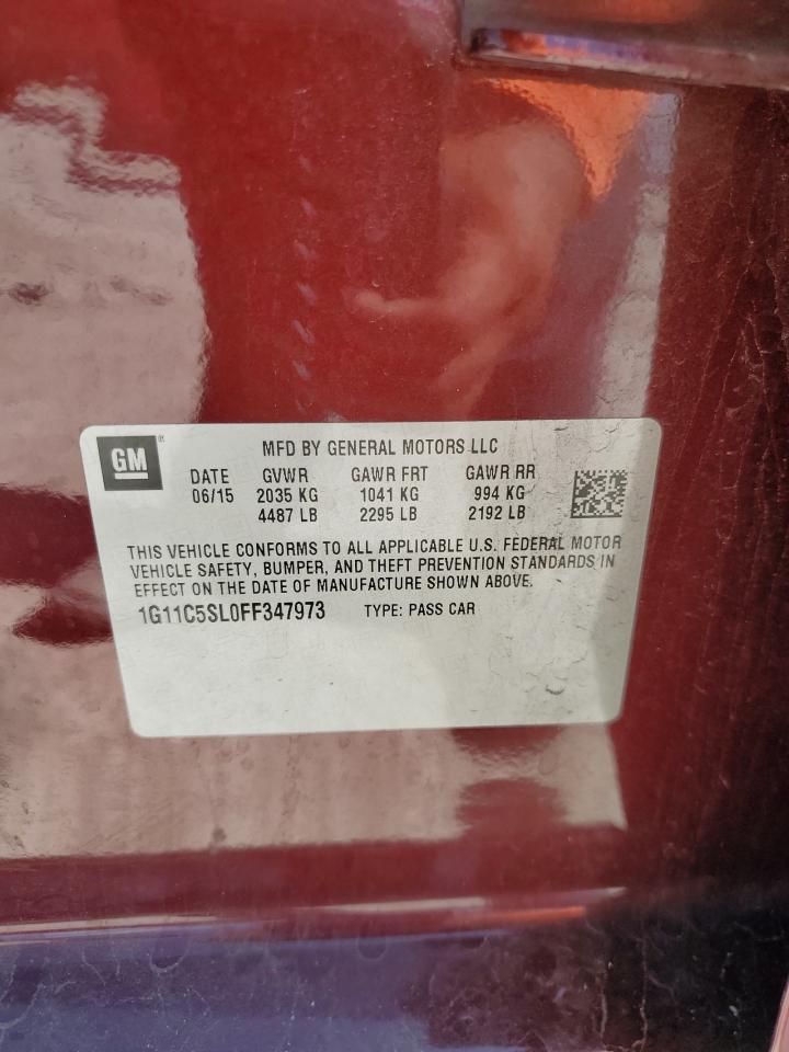 1G11C5SL0FF347973 2015 Chevrolet Malibu 1Lt