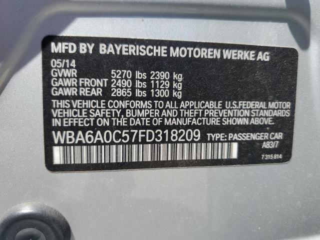 VIN WBA6A0C57FD318209 2015 BMW 6 Series, 640 I Gran... no.12