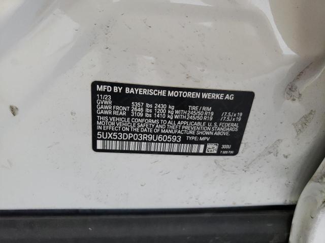 2024 BMW X3 XDRIVE3 - 5UX53DP03R9U60593