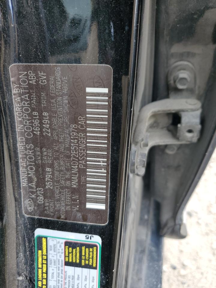 KNALN4D72E5141978 2014 Kia Cadenza Premium