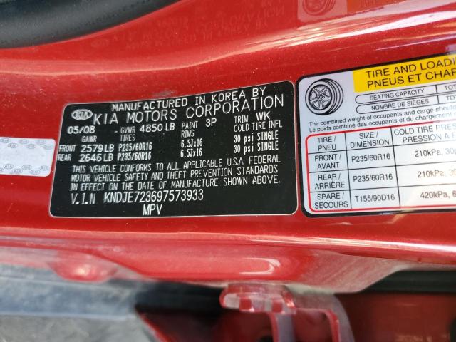 2009 Kia Sportage Lx VIN: KNDJE723697573933 Lot: 59166994