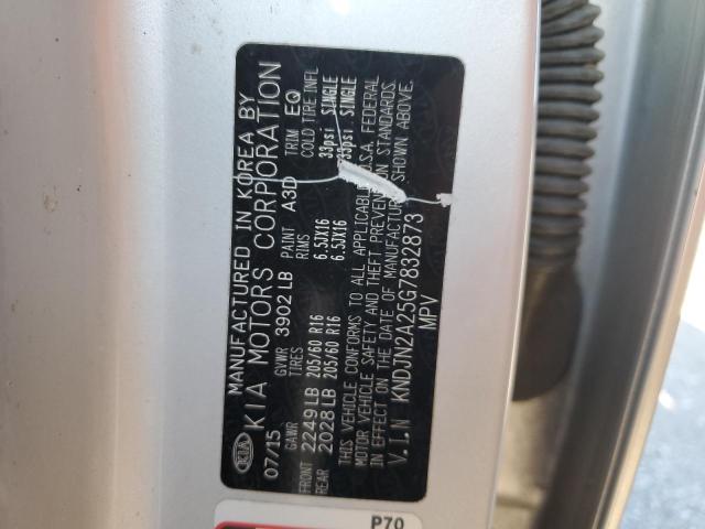 2016 Kia Soul VIN: KNDJN2A25G7832873 Lot: 57278684