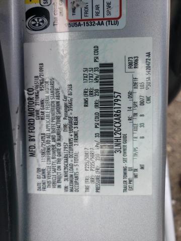 2010 Lincoln Mkz VIN: 3LNHL2GCXAR617957 Lot: 60780174