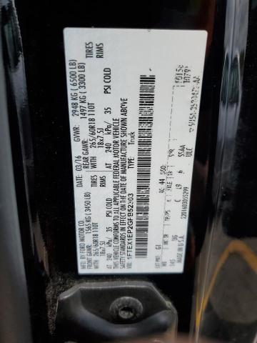 2016 FORD F150 SUPER - 1FTEX1EP2GFB52303