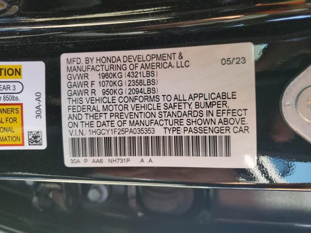2023 HONDA ACCORD LX - 1HGCY1F25PA035353