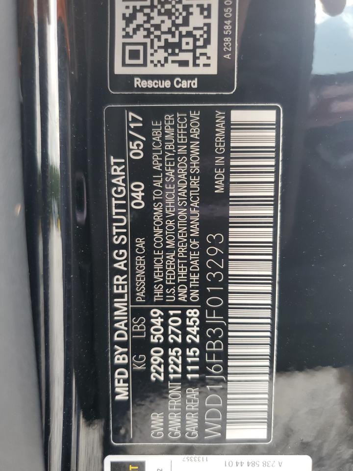 WDD1J6FB3JF013293 2018 Mercedes-Benz E 400