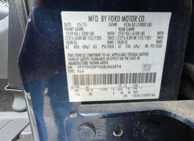 1FT7W2BT0GEA03574 2016 FORD F250 - Image 10