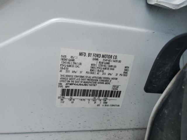 2018 Ford Edge Sel VIN: 2FMPK4J84JBC16787 Lot: 58268124