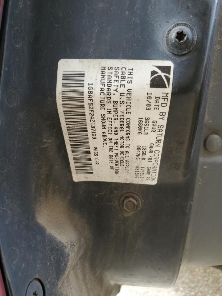 1G8AF52F24Z137129 2004 Saturn Ion Level 1