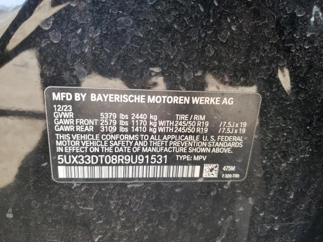 2024 BMW X4 xDrive30I VIN: 5UX33DT08R9U91531 Lot: 59073004