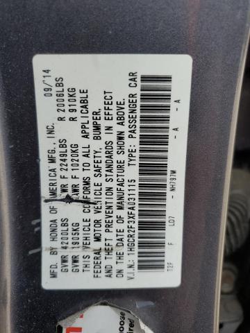 2015 HONDA ACCORD LX - 1HGCR2F3XFA031115