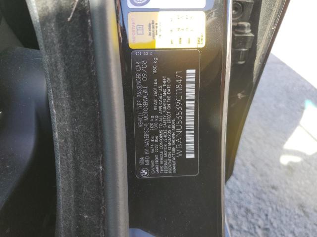 2009 BMW 528 I VIN: WBANU53539C118471 Lot: 58112884
