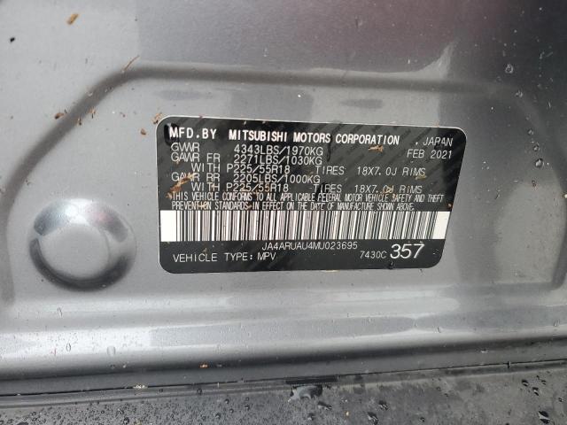 2021 Mitsubishi Outlander Sport Es VIN: JA4ARUAU4MU023695 Lot: 60547164