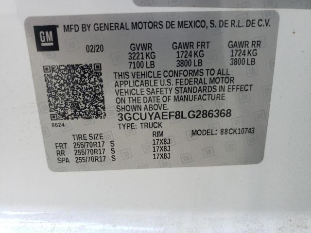 3GCUYAEF8LG286368 Chevrolet All Models SILVERADO 12