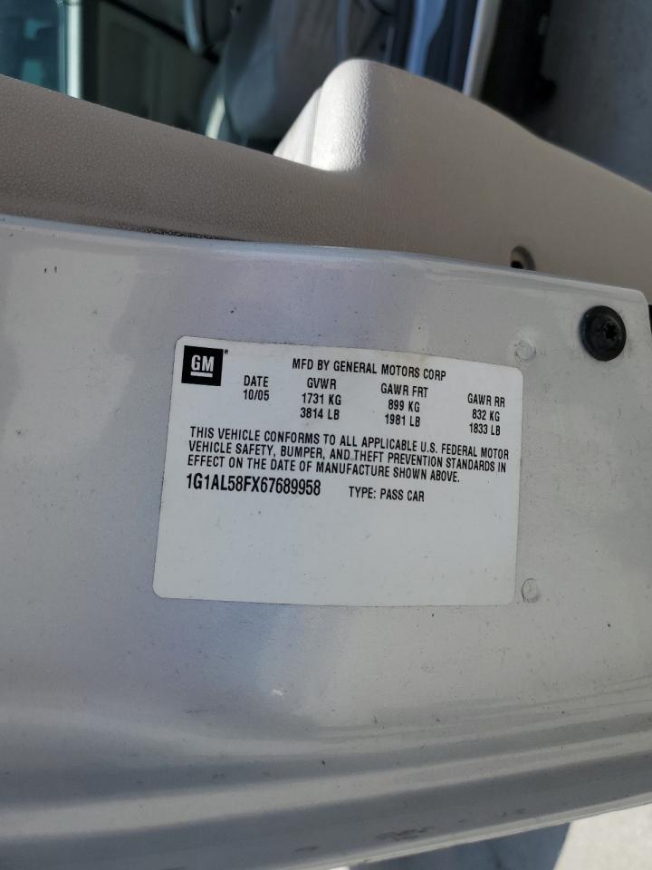 1G1AL58FX67689958 2006 Chevrolet Cobalt Lt