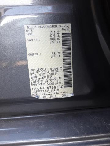 2016 NISSAN ALTIMA 2.5 - 1N4AL3AP1GN368330
