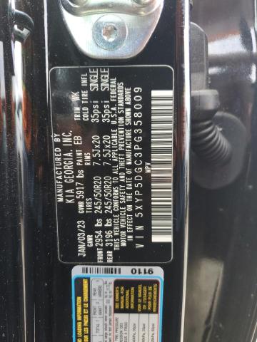 2023 Kia Telluride Sx VIN: 5XYP5DGC3PG358009 Lot: 57316014