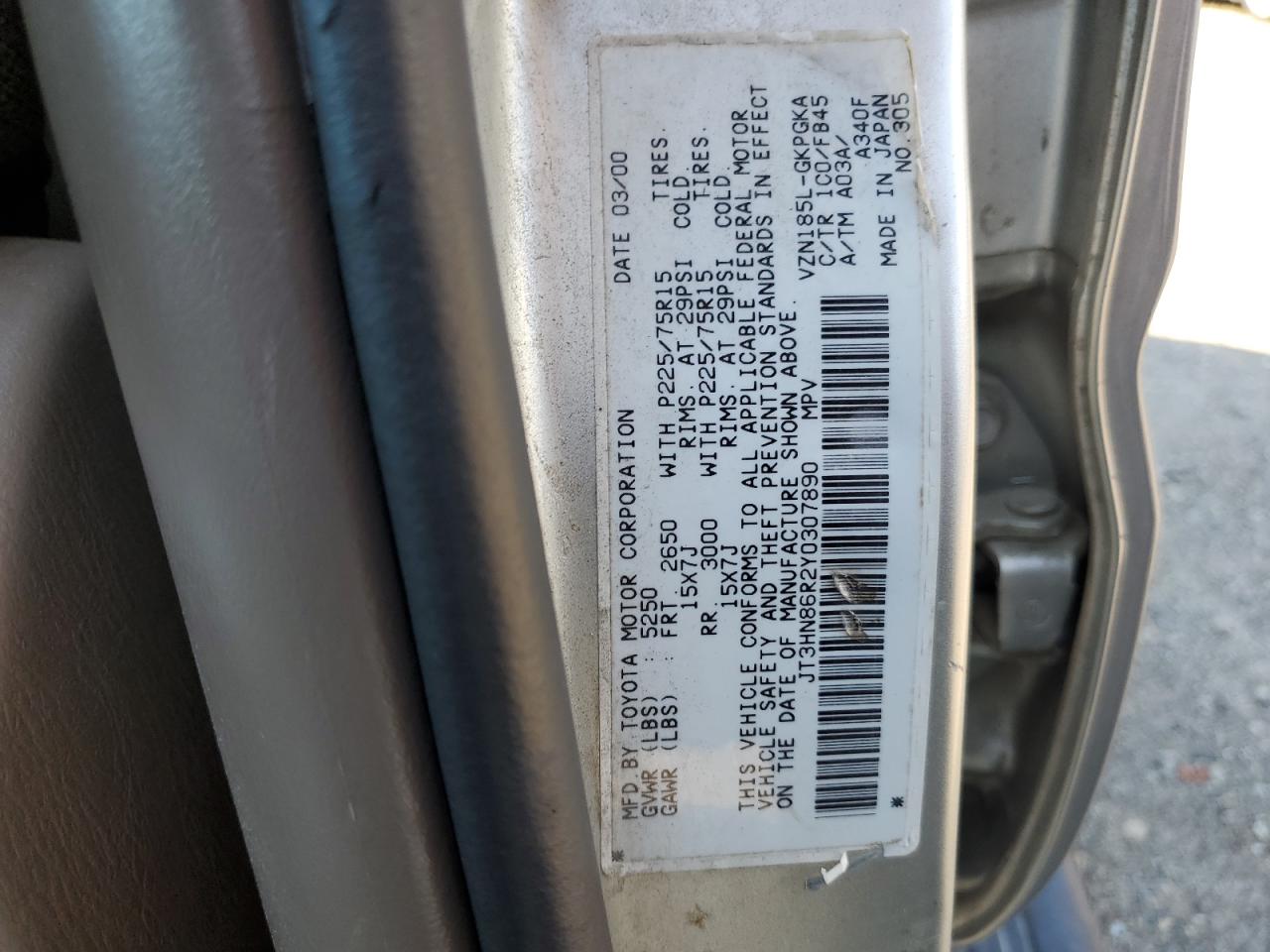 JT3HN86R2Y0307890 2000 Toyota 4Runner Sr5