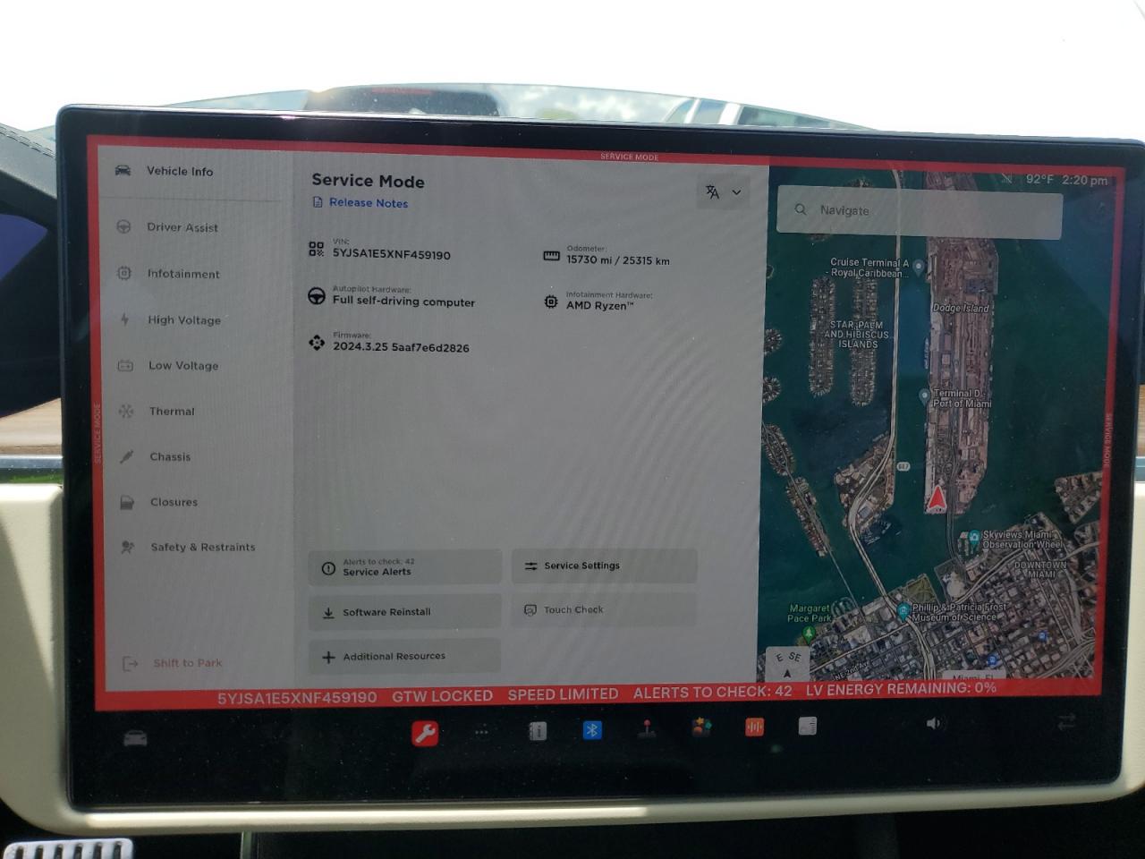 5YJSA1E5XNF459190 2022 Tesla Model S