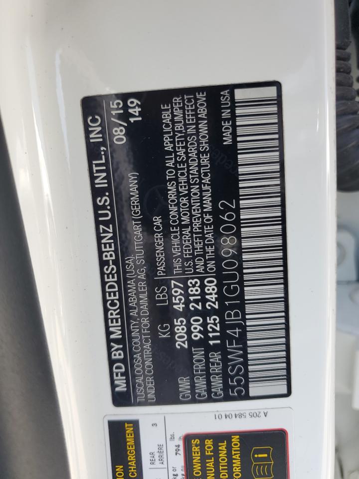 55SWF4JB1GU098062 2016 Mercedes-Benz C 300