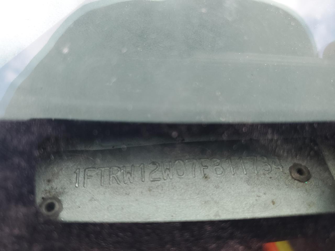 1FTRW12W07FB11734 2007 Ford F150 Supercrew