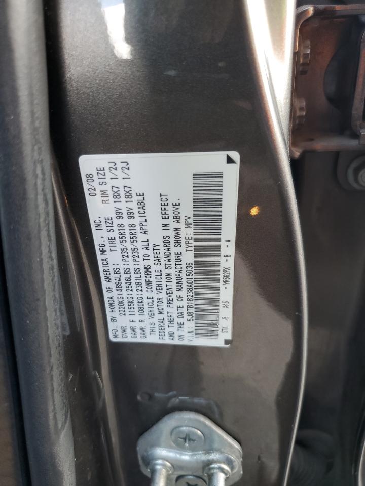 5J8TB18238A015036 2008 Acura Rdx