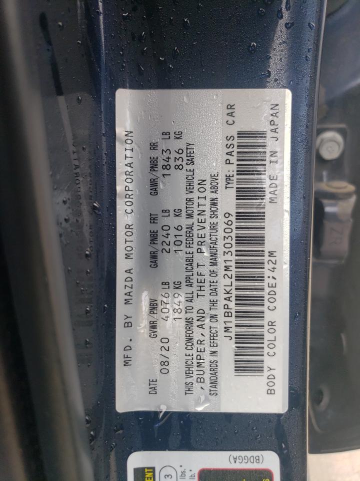 JM1BPAKL2M1303069 2021 Mazda 3 Select