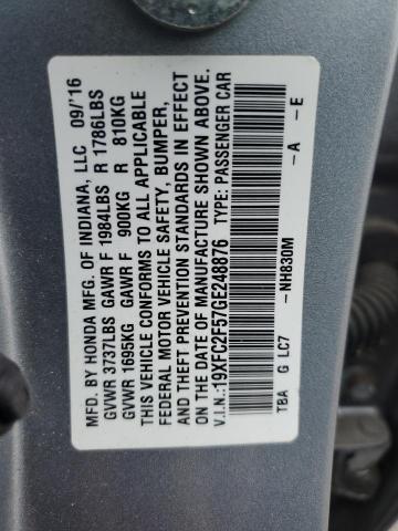 19XFC2F57GE248876 2016 HONDA CIVIC - Image 13