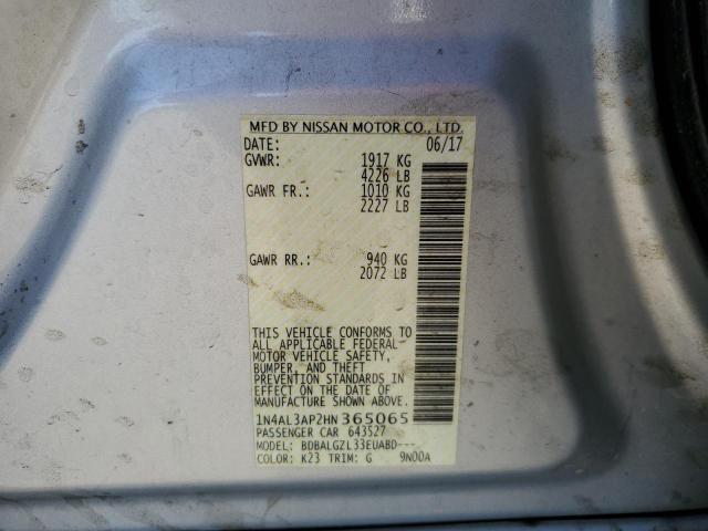 2017 NISSAN ALTIMA 2.5 - 1N4AL3AP2HN365065