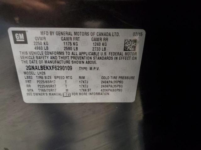 2015 CHEVROLET EQUINOX LT - 2GNALBEKXF6290109