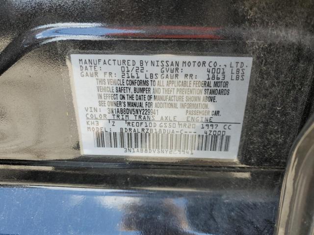 2022 Nissan Sentra Sr VIN: 3N1AB8DV5NY229941 Lot: 56216954