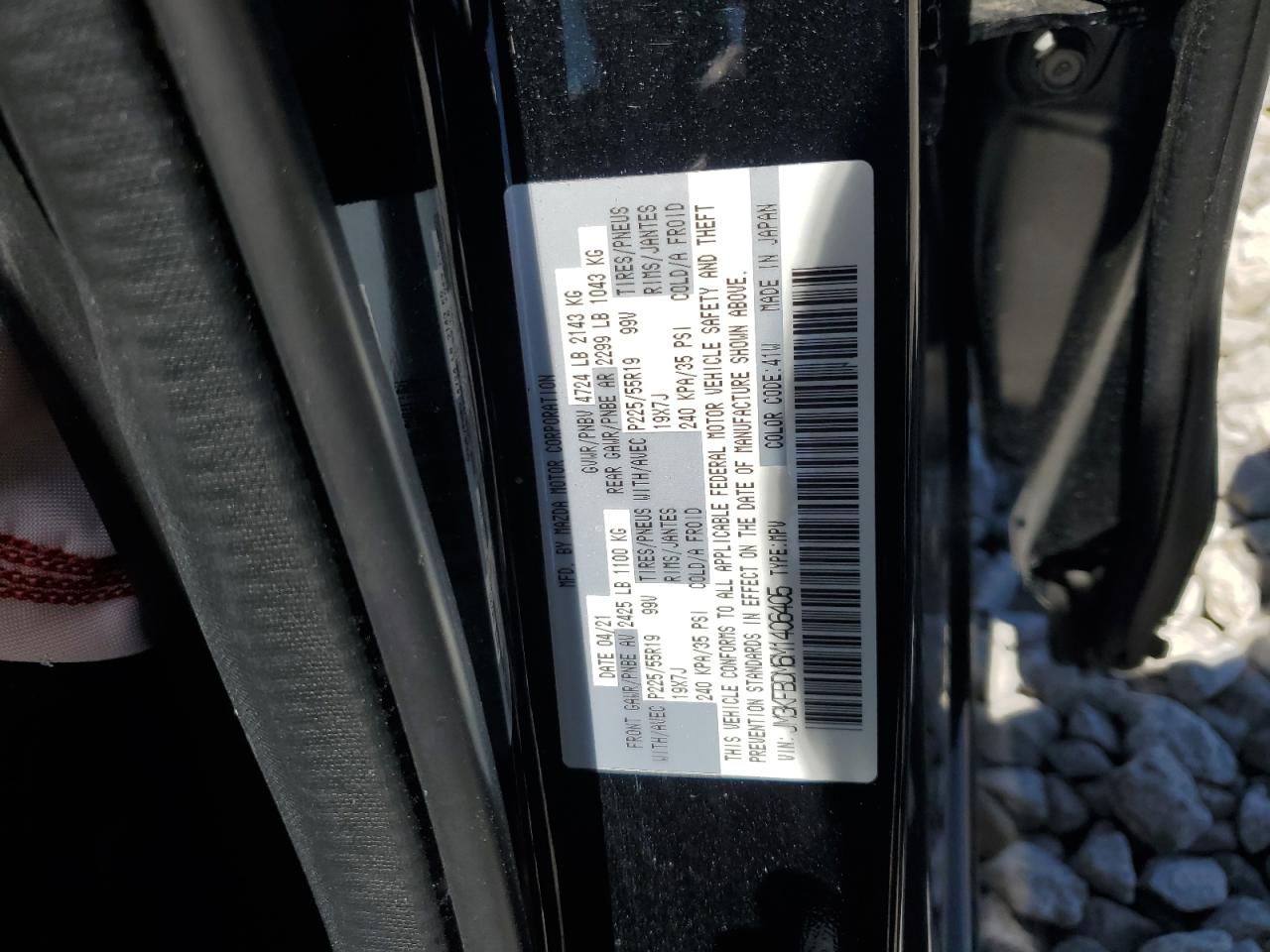 JM3KFBDM6M1406405 2021 Mazda Cx-5 Grand Touring