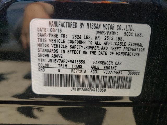 2015 Infiniti Q50 Base VIN: JN1BV7AR0FM416859 Lot: 59252334