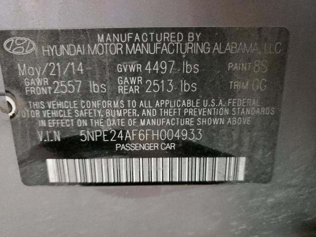 2015 HYUNDAI SONATA SE - 5NPE24AF6FH004933