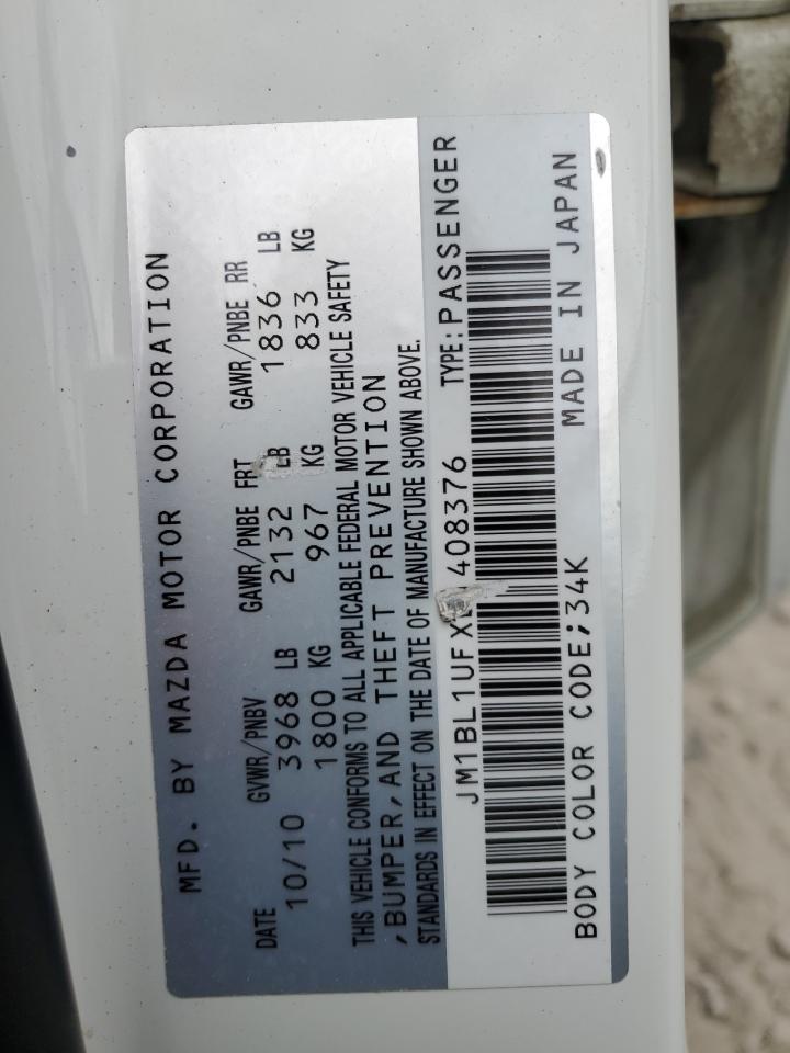 JM1BL1UFXB1408376 2011 Mazda 3 I