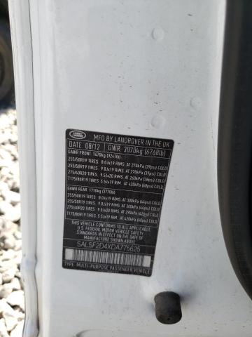 2013 Land Rover Range Rover Sport Hse VIN: SALSF2D4XDA775625 Lot: 59837894