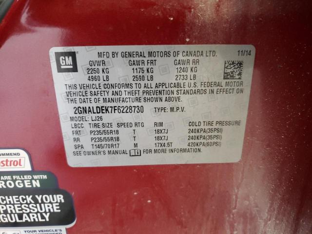 2GNALDEK7F6228730 2015 CHEVROLET EQUINOX - Image 13