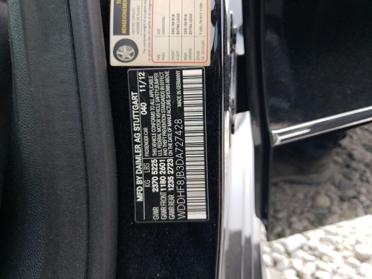 WDDHF8JB3DA727428 2013 Mercedes-Benz E 350 4Matic