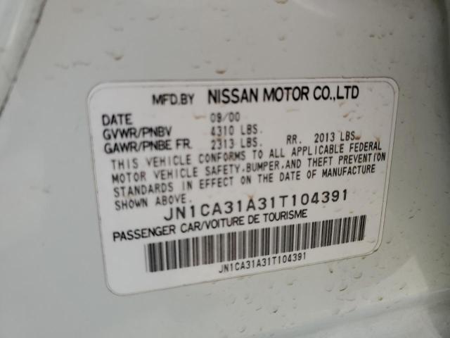 JN1CA31A31T104391 2001 Nissan Maxima Gxe