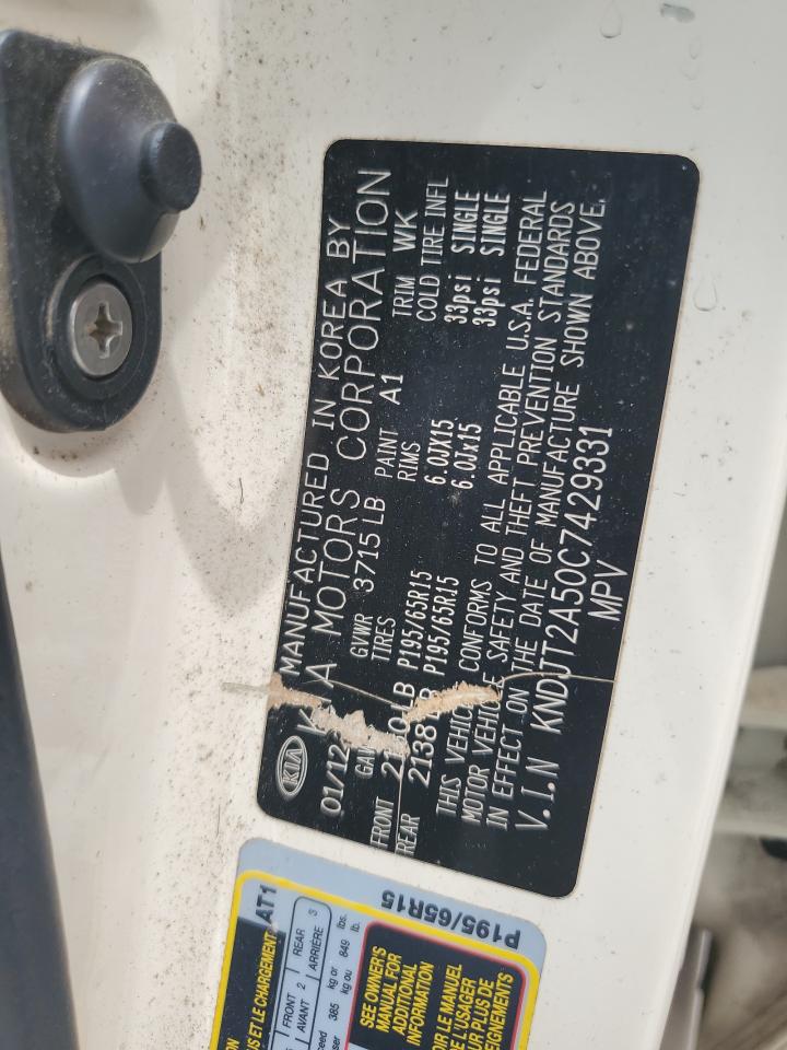 KNDJT2A50C7429331 2012 Kia Soul