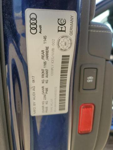 2018 Audi S4 Premium Plus VIN: WAUB4AF49JA003372 Lot: 58654014