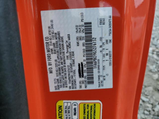 2016 Ford Mustang Gt VIN: 1FA6P8CF9G5276152 Lot: 60112144