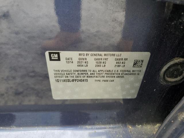 2015 Chevrolet Malibu Ls VIN: 1G11A5SL4FF240415 Lot: 56866464